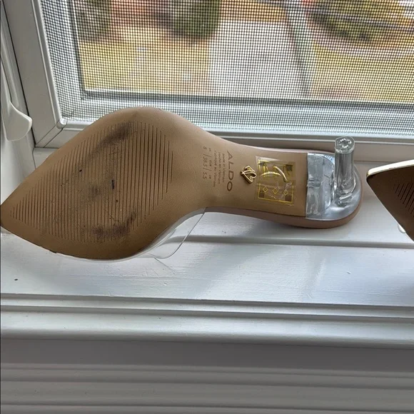 Aldo Transparent and Gold Heels - Picture 7 of 8